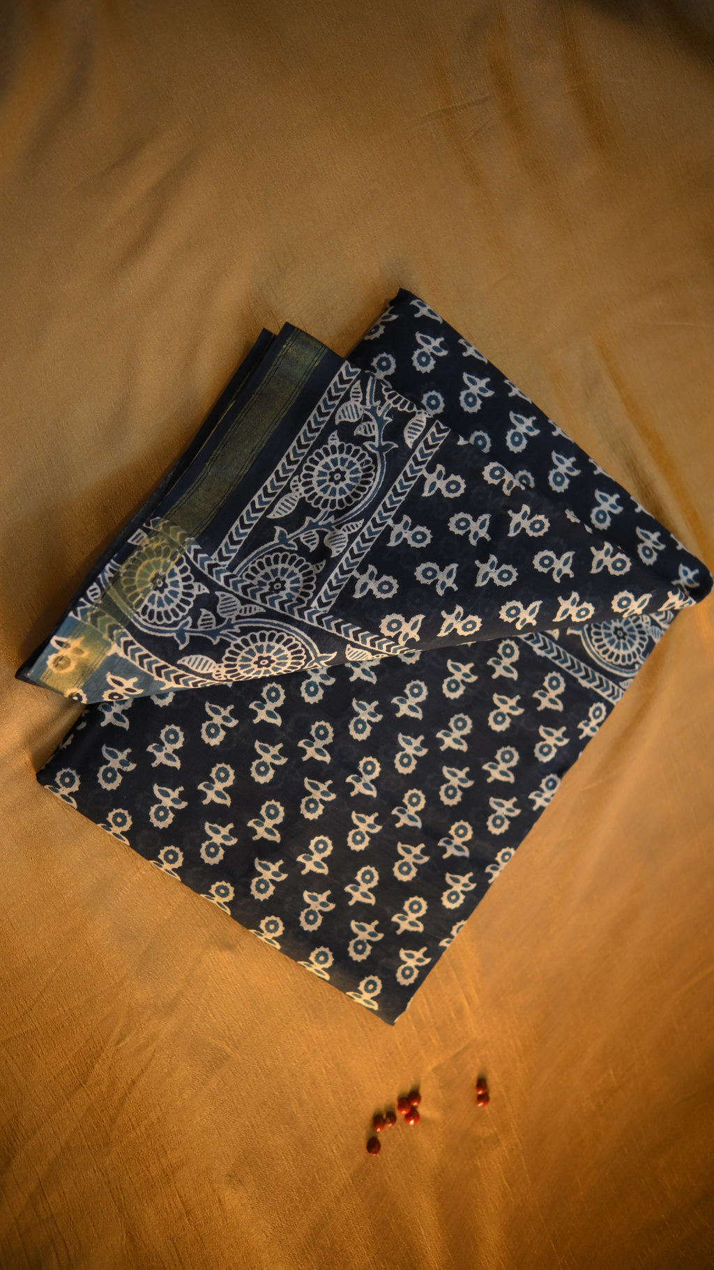 Cotton Jari Jaipur Screen Print Saree KM4B003