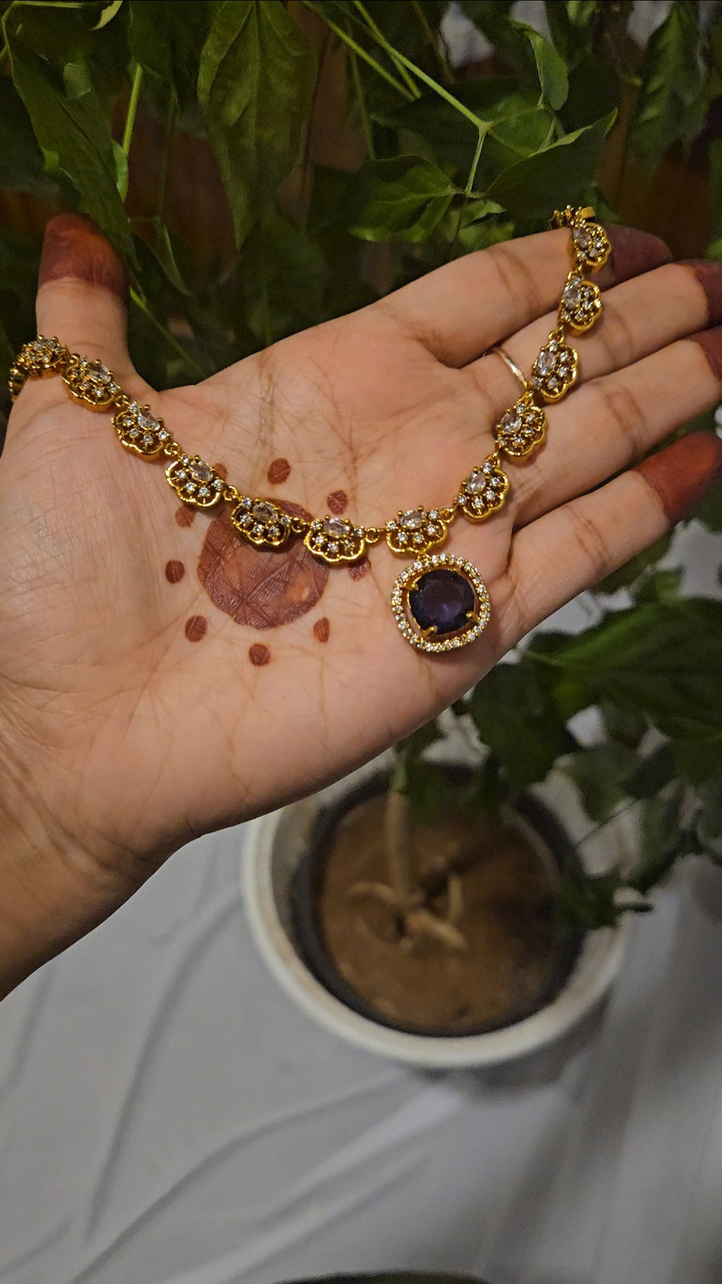 AD stone Sapphire elegance M4B004